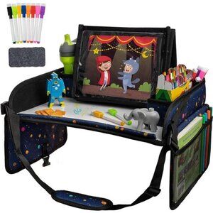 Car Seat Activity Tray - 600D Oxford Cloth, Planets - Toddler LapLap Tray